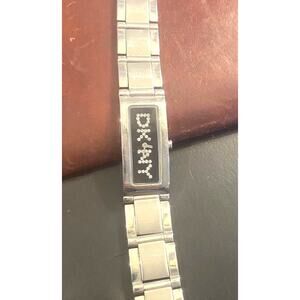 Women's 15mm Silver Tone DKNY Watch, Crystal Accented Face, NY-3408, WR 30M